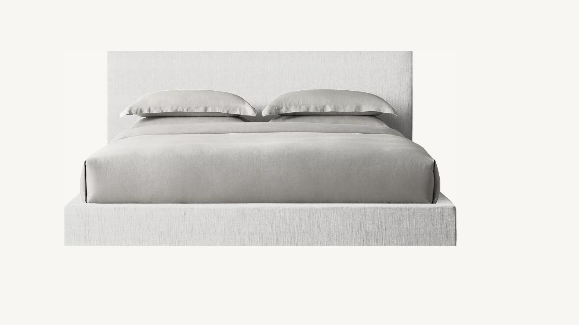 Sophistication in Simplicity- The Bell Fabric Panel Platform Bed