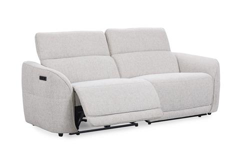 Monarch Upholstered Power Recliner Sofa