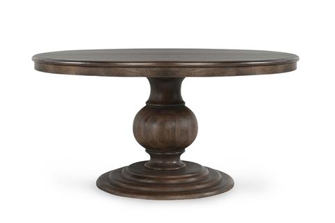 KINGSLEY SOLID WOOD ROUND DINING TABLE