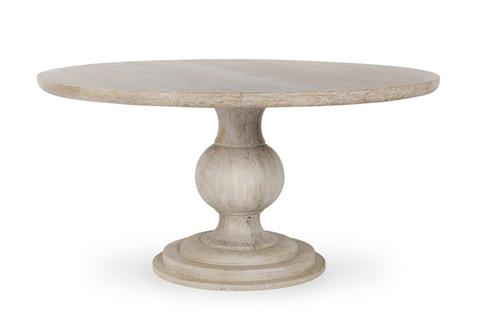 LANGFORD SOLID WOOD ROUND DINING TABLE