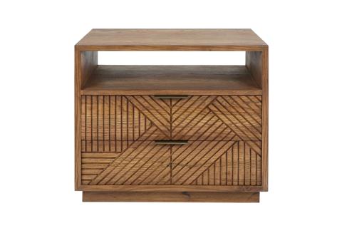 HUNTINGTON SOLID WOOD 2DWR NIGHTSTAND